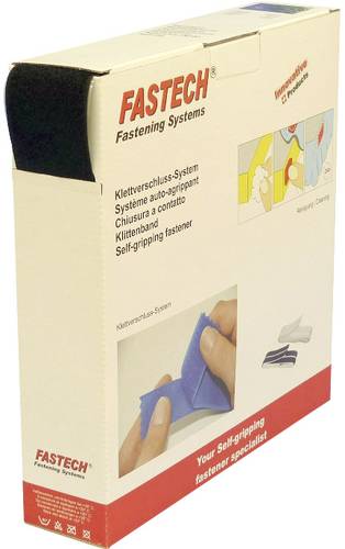 FASTECH® B50-SK-L-999925 Klettband zum Aufkleben Hotmelt Flauschteil (L x B) 25000mm x 50mm Schwarz von FASTECH®
