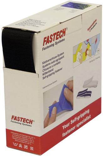 FASTECH® B50-STD-H-999910 Klettband zum Aufnähen Haftteil (L x B) 10m x 50mm Schwarz 10m von FASTECH®