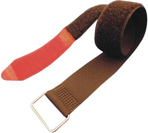 FASTECH® F101-25-195M Klettband mit Gurt Haft- und Flauschteil (L x B) 195mm x 25mm Schwarz, Rot von FASTECH®