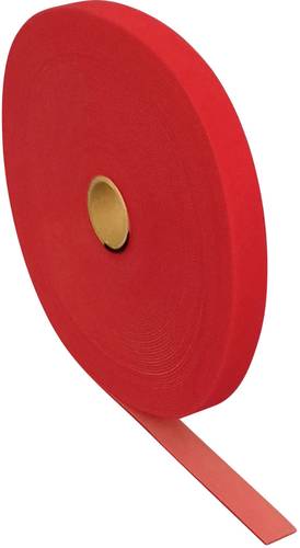 FASTECH® T0601013391125 Klettband zum Bündeln Haft- und Flauschteil (L x B) 25000mm x 10mm Rot 25m von FASTECH®