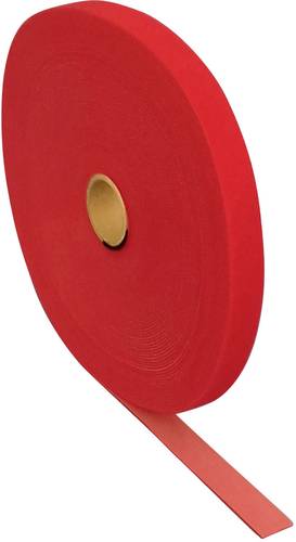 FASTECH® T0602013391125 Klettband zum Bündeln Haft- und Flauschteil (L x B) 25000mm x 20mm Rot 25m von FASTECH®