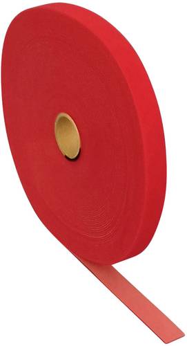 FASTECH® T0602513391125 Klettband zum Bündeln Haft- und Flauschteil (L x B) 25000mm x 25mm Rot 25m von FASTECH®