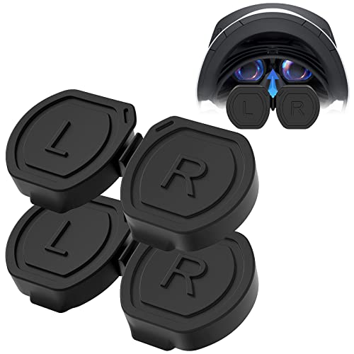 FASTSNAIL 2 Pack Objektivschutz Kompatibel mit PlayStation VR 2, Waschbare Linsen Schutzhülle für PS VR2, Anti-Kratzer Staubschutz Abdeckung Objektivkappe, Zubehör kompatibel mit PS5 VR2 von FASTSNAIL