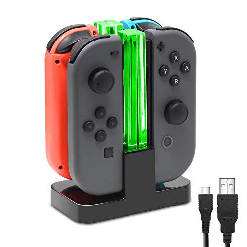 FASTSNAIL Ladestation für Switch Controller, Kompatibel mit Nintendo Switch&Switch OLED,Controller Ladestation Kompatibel mit JoyCons FASTSNAIL Ladestation für Switch Controller, Kompatibel mit Nintendo Switch&Switch OLED,Controller Ladestation Kompatibel mit JoyCons von FASTSNAIL