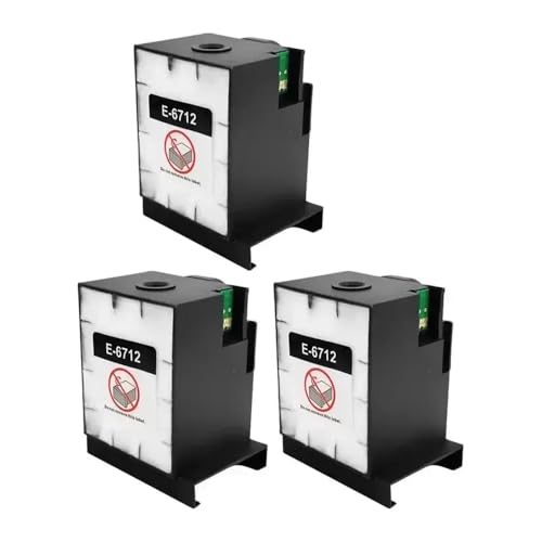 FASURDVA 1-5pcs T6712 Wartungstank kompatibel mit WF-6090 6091 6093 6590 6593 8010 8090 8093 8510 8590 8591 Drucker(T6712-3PCS) von FASURDVA