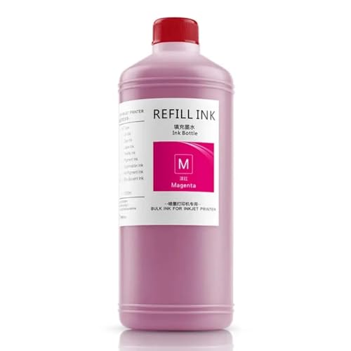 FASURDVA 1000 ml wasserdichte Pigmenttinte kompatibel mit P6000 P7000 P8000 P9000 P6080 P7080 P8080 P9080 Tintenstrahldrucker in 11 Farben erhältlich(Magenta) von FASURDVA