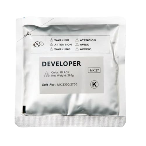 FASURDVA 1pcs MX27 MX-27 Entwicklerpulver kompatibel mit Kopierer MX2300 MX2700(BK) von FASURDVA