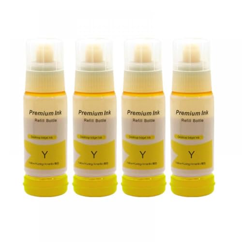 FASURDVA 4 PCs kompatibel 009 Pigmenttinte Kompatibel mit L15158 L15168 L6558 L6578 M15146 M15147 L15150 L15160 Gewerbliche Tintenstrahldrucker(009 Ink-4pcs Y) von FASURDVA