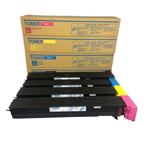 FASURDVA 4pcs Set TN611 kompatible Tonerpatrone Kompatibel mit C451 C550 C-650 Farbkopierer Japan FASURDVA 4pcs Set TN611 kompatible Tonerpatrone Kompatibel mit C451 C550 C-650 Farbkopierer Japan von FASURDVA