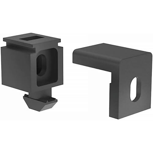 Fath Befestigungsblock Uni 25 Item System zur einfachen Befestigung von Flächenelementen an Aluprofilen mit Nut 8, schwarz - 10 Stück Fath Befestigungsblock Uni 25 Item System zur einfachen Befestigung von Flächenelementen an Aluprofilen mit Nut 8, schwarz - 10 Stück von FATH
