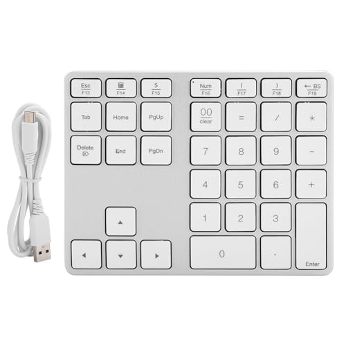 FAUOSWUK Numerische Tastatur, 35 Schlüsselnummer -Tastatur für Laptop mit Automatischer Verbindung Tragbarer BT3.0 -Nummernpadetastatur - -Nummernpad für Laptop und Desktops FAUOSWUK Numerische Tastatur, 35 Schlüsselnummer -Tastatur für Laptop mit Automatischer Verbindung Tragbarer BT3.0 -Nummernpadetastatur - -Nummernpad für Laptop und Desktops von FAUOSWUK