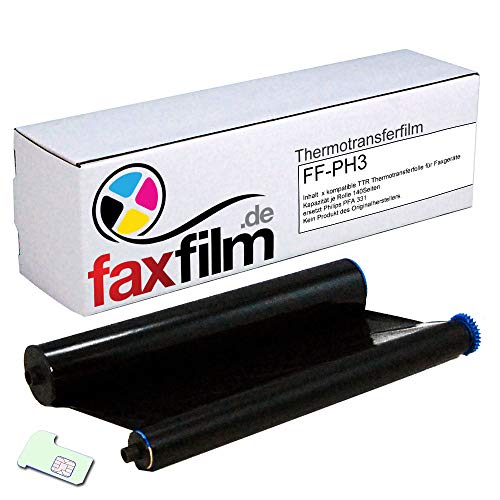 FAXFILM - Kompatibel mit Philips PFA331 + Magic 3 und 3.2 Serien, bis zu 140 Seiten von FAXFILM