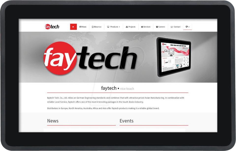 FAYTECH T133KOB - 34cm Touchmonitor, schwarz von FAYTECH