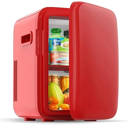 FBITE Mini-Kühlschrank 10 Liter, tragbarer AC/DC-betriebener Kühler, kleiner Kosmetikkühlschrank, stummgeschalteter Autokühlschrank, für Make-up und Hautpflege von FBITE