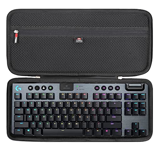 FBLFOBELI EVA-Hartschalen-Tragetasche für Logitech G915 TKL, 80 % kompakt, 87 Tasten, Tenkeyless Lightspeed Wireless RGB mechanische Gaming-Tastatur (nur Hülle) von FBLFOBELI