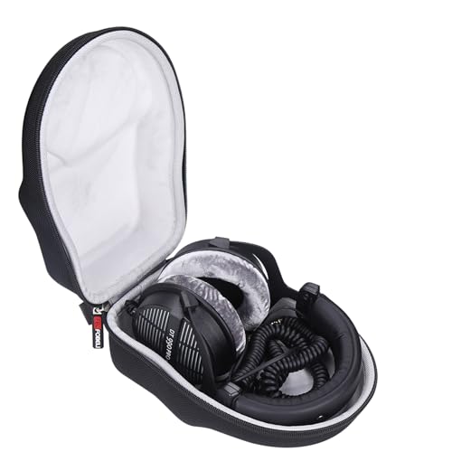 FBLFOBELI EVA-Hartschalenkoffer, kompatibel mit beyerdynamic DT 990 Pro 250 Ohm/DT 770 Pro 32/80/250 Ohm Studio-Kopfhörer (nur Hülle) (neue Version) von FBLFOBELI
