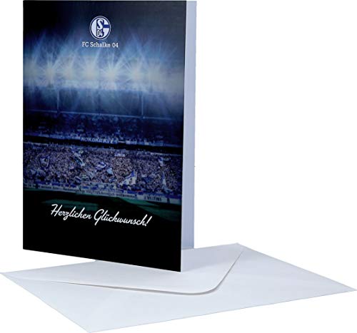 FC Schalke 04 Grußkarte - Herzlichen Glückwunsch - Karte Glückwunschkarte S04 von FC Schalke 04