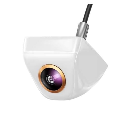 Auto Rückfahrkamera Auto-Rückfahrkamera, 170 Full HD, Goldene Linse, Nachtsicht, Rückfahrkamera, AHD, Wasserdicht, Metallgehäuse, Fahrzeugparkkamera Rückfahrkamera Kabellos(White-AHD1080P) von FCAPCBMUKW