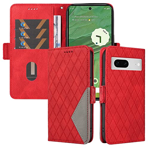 FCAXTIC Hülle für Google Pixel 7, Klappbar PU Leder Flip Handyhülle, Brieftasche Schutzhülle Klapphülle für Google Pixel 7, Rot FCAXTIC Hülle für Google Pixel 7, Klappbar PU Leder Flip Handyhülle, Brieftasche Schutzhülle Klapphülle für Google Pixel 7, Rot von FCAXTIC