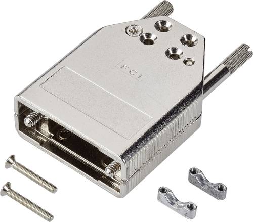 FCI D-SUB 8655MH2511LF D-SUB Gehäuse Polzahl (num): 25 Zinkdruckguss 180° Silber 1St. von FCI