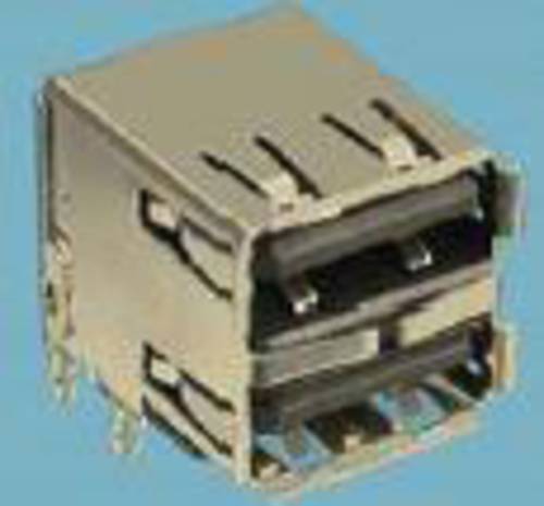 FCI Einbaubuchse USB Typ A 2.0 Buchse, Einbau horizontal USB 2 Port 72309-8034BLF Inhalt von FCI