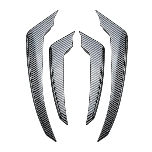 FCLDZZ für Alfa Romeo Stelvio 2017+,Auto Front Stoßstange Abdeckung Wind Messer Nebelscheinwerfer Trim Blade Trim Light Auto Zubehör von FCLDZZ
