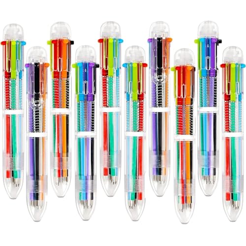 FCSNJH mehrfarbiger kugelschreiber,kugelschreiber mehrfarbig,tintenkiller,Retractable Stifte für Büro von FCSNJH