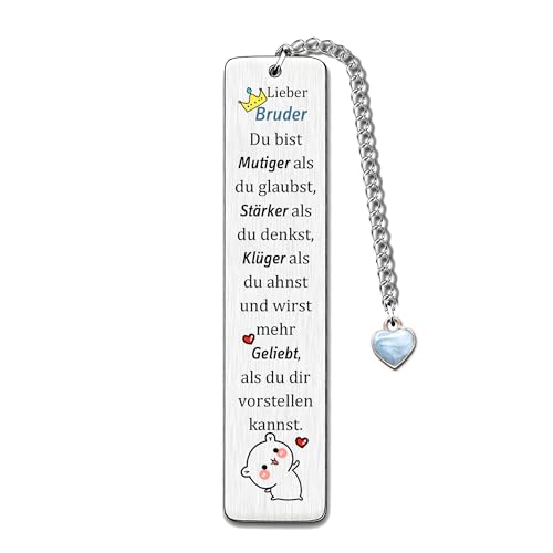 Bruder Lesezeichen Weihnachten Geburtstag Geschenk Ermutigen Männer Teenager Abschluss Inspirierend Zurück Zur Schule Geschenk Schätzen Gehen Zur Universität Andenken Herz Charme Bruder Lesezeichen Weihnachten Geburtstag Geschenk Ermutigen Männer Teenager Abschluss Inspirierend Zurück Zur Schule Geschenk Schätzen Gehen Zur Universität Andenken Herz Charme von FCZIVA