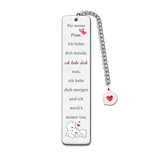 Ehefrau Lesezeichen Frauen Weihnachten Geburtstag Geschenk Valentinstag Hochzeitstag Wertschätzung Verlobung Süße Liebe Erinnerung Romantische Andenken Ich Liebte Dich Damals Nun Morgen Ehefrau Lesezeichen Frauen Weihnachten Geburtstag Geschenk Valentinstag Hochzeitstag Wertschätzung Verlobung Süße Liebe Erinnerung Romantische Andenken Ich Liebte Dich Damals Nun Morgen von FCZIVA
