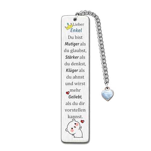 Enkel Lesezeichen Weihnachten Geburtstag Geschenk Ermutigen Männer Teenager Abschluss Inspirierend Zurück Zur Schule Geschenk Schätzen Gehen Zur Universität Andenken Herz Charme von FCZIVA