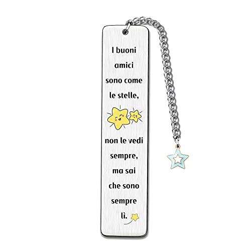 Lesezeichen Geschenk Beste Freundin Lesezeichen Benutzerdefiniertes Metall Besondere Geschenke Freundschaft Für immer Freunde Geschenk Geburtstag Abschluss Erinnerungen Sterne Weihnachten (Stern) von FCZIVA