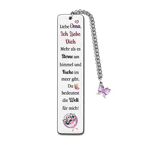 Lesezeichen Oma Muttertagsgeschenk Andenken Zurück Schule Inspirierende Geschenke Geburtstag Danke Persönlich Familie Liebe Zitate Gravierte Weihnachten (Oma) von FCZIVA