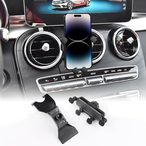 FDAIUN Handyhalterung Auto für Mercedes-Benz GLC 2015-2022 C-Klasse 300 2015-2021 Handyhalter 360°Drehbar Lüftung Kfz-Handyhalterung EIN-Knopf-Release Autohalterung Handy für 4.7-7 Zoll Smartphone FDAIUN Handyhalterung Auto für Mercedes-Benz GLC 2015-2022 C-Klasse 300 2015-2021 Handyhalter 360°Drehbar Lüftung Kfz-Handyhalterung EIN-Knopf-Release Autohalterung Handy für 4.7-7 Zoll Smartphone von FDAIUN