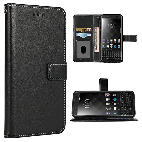 FDCWTSH Kompatibel mit BlackBerry KEYone Wallet Case Wrist Strap Lanyard und Leder Flip Card Holder Stand Cell Accessories Mobile Folio Phone Cover für KEY1 Key 1 One BBB100-1 Damen Herren Schwarz FDCWTSH Kompatibel mit BlackBerry KEYone Wallet Case Wrist Strap Lanyard und Leder Flip Card Holder Stand Cell Accessories Mobile Folio Phone Cover für KEY1 Key 1 One BBB100-1 Damen Herren Schwarz von FDCWTSH