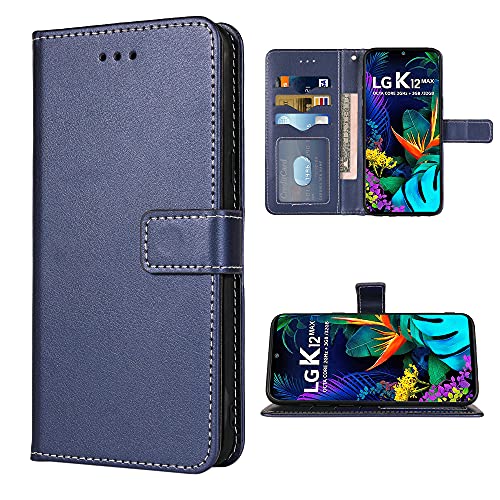 FDCWTSH Kompatibel mit LG K50 Q60 Wallet Case Handschlaufe Lanyard Leder Flip Cover Kartenhalter Ständer Handy Zubehör Folio Geldbörse Kreditkarten Handyhülle für X6 K12 MAX Damen Herren Blau FDCWTSH Kompatibel mit LG K50 Q60 Wallet Case Handschlaufe Lanyard Leder Flip Cover Kartenhalter Ständer Handy Zubehör Folio Geldbörse Kreditkarten Handyhülle für X6 K12 MAX Damen Herren Blau von FDCWTSH