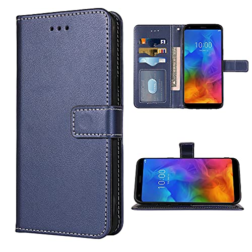 FDCWTSH Kompatibel mit LG Q7 Q7+ Plus 7Q Alpha Wallet Case Handschlaufe Lanyard Leder Flip Cover Kartenhalter Ständer Handy Hüllen für LG Q7plus LGQ7+ Q7a Damen Herren Blau FDCWTSH Kompatibel mit LG Q7 Q7+ Plus 7Q Alpha Wallet Case Handschlaufe Lanyard Leder Flip Cover Kartenhalter Ständer Handy Hüllen für LG Q7plus LGQ7+ Q7a Damen Herren Blau von FDCWTSH