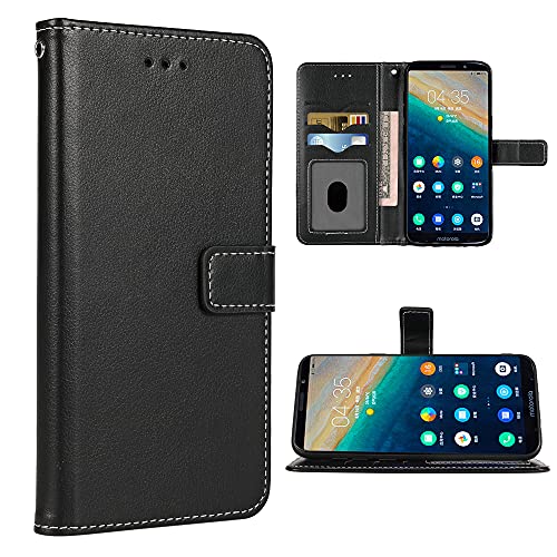 FDCWTSH Kompatibel mit Moto Z3/Z3 Play Wallet Case Wrist Strap Lanyard Leder Flip Cover Kartenhalter Stand Handyzubehör Handyhüllen für Motorola MotoZ3 Z 3case 3 3Z Z3play Damen Herren Schwarz FDCWTSH Kompatibel mit Moto Z3/Z3 Play Wallet Case Wrist Strap Lanyard Leder Flip Cover Kartenhalter Stand Handyzubehör Handyhüllen für Motorola MotoZ3 Z 3case 3 3Z Z3play Damen Herren Schwarz von FDCWTSH