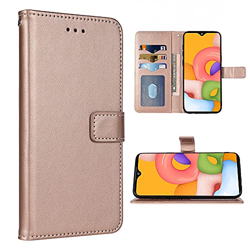 FDCWTSH Kompatibel mit Samsung Galaxy A9 2018 Wallet Case Handschlaufe Lanyard Leder Flip Cover Kartenhalter Ständer Handy Hüllen für Glaxay A9S A 9 SM-A920F Damen Herren Rose Gold FDCWTSH Kompatibel mit Samsung Galaxy A9 2018 Wallet Case Handschlaufe Lanyard Leder Flip Cover Kartenhalter Ständer Handy Hüllen für Glaxay A9S A 9 SM-A920F Damen Herren Rose Gold von FDCWTSH