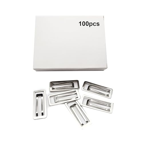 Büroklammer Silber, 100 Stück/set büroklammern Langlebig und Rostfrei Paper Clips Idee für Schule Büro Klassenzimmer Aktenklammer Metall Büroklammern Klein und Bueroklammern Gross korrosionsbeständig von FDHJGFTR
