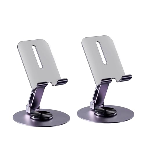 Verstellbarer Handyhalter Tischständer, Handyhalterung Drehbarer Tisch Handy Ständer Klappbar Höhenverstellbar Händyhalterungen Mobile Halterung für iPhone 16/15/14/13 Smartphones Tablets Lila Verstellbarer Handyhalter Tischständer, Handyhalterung Drehbarer Tisch Handy Ständer Klappbar Höhenverstellbar Händyhalterungen Mobile Halterung für iPhone 16/15/14/13 Smartphones Tablets Lila von FDHJGFTR