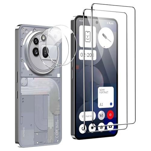 FDHYFGDY 2+2 Stück Schutzfolie für Nothing Phone 3a Pro Panzerglas, Kameraschutz und Glasschutzfolie, 9H Härte, Anti-Bläschen HD Displayschutz FDHYFGDY 2+2 Stück Schutzfolie für Nothing Phone 3a Pro Panzerglas, Kameraschutz und Glasschutzfolie, 9H Härte, Anti-Bläschen HD Displayschutz von FDHYFGDY