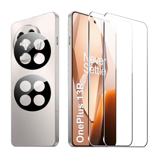 FDHYFGDY 2+2 Stück Schutzfolie für OnePlus 13R Panzerglas, Kameraschutz und Glasschutzfolie mit Montagerahmen, 9H Härte, Anti-Bläschen HD Displayschutz FDHYFGDY 2+2 Stück Schutzfolie für OnePlus 13R Panzerglas, Kameraschutz und Glasschutzfolie mit Montagerahmen, 9H Härte, Anti-Bläschen HD Displayschutz von FDHYFGDY