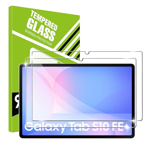 FDHYFGDY 2 Stück Schutzfolie für Samsumg Galaxy Tab S10 FE Plus/S10 FE+ Panzerglas, Kratzfest, blasenfrei, Härtegrad 9H, HD Displayschutzfolie Screen Protector FDHYFGDY 2 Stück Schutzfolie für Samsumg Galaxy Tab S10 FE Plus/S10 FE+ Panzerglas, Kratzfest, blasenfrei, Härtegrad 9H, HD Displayschutzfolie Screen Protector von FDHYFGDY