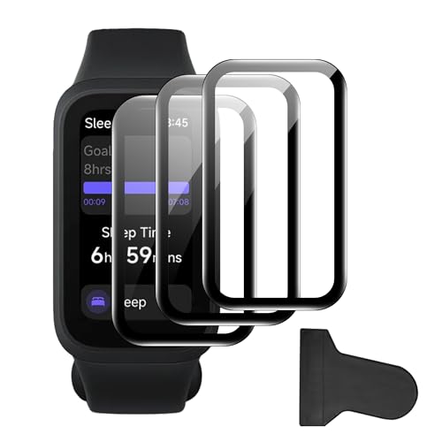 FDHYFGDY 3 Stück für Xiaomi Smart Band 9 Active Schutzfolie, [Volle Deckung] HD Komposit-Dünnfilm, Freies Biegen, [Anti-Kratzer] Displayschutz für Xiaomi MI Band 9 Active - Durchsichtig von FDHYFGDY