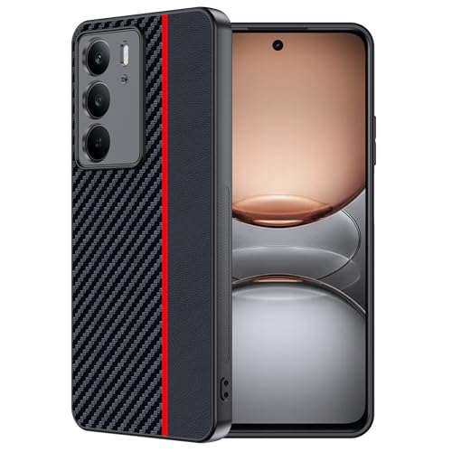 FDHYFGDY Handyhülle für Realme C75 Hülle,Kratzfest,stoßfest, Kameraschutz, Kameraschutz [Kohlefaser] Case für Realme C75 Schutzhülle von FDHYFGDY