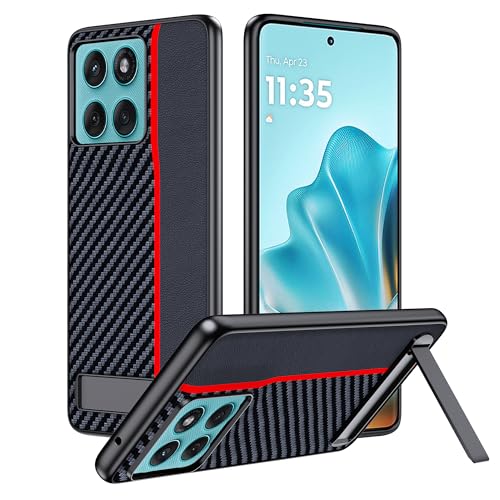 FDHYFGDY Hülle für Motorola Edge 60 Fusion Schutzhülle mit Ständer–Wasserdicht und Stoßfest–Handyhülle aus Carbonfaser, Verstellbarer Winkel Handyständer kompatible für Motorola Edge 60 Fusion Case FDHYFGDY Hülle für Motorola Edge 60 Fusion Schutzhülle mit Ständer–Wasserdicht und Stoßfest–Handyhülle aus Carbonfaser, Verstellbarer Winkel Handyständer kompatible für Motorola Edge 60 Fusion Case von FDHYFGDY