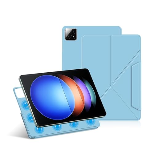 FDHYFGDY Hülle für Xiaomi Pad 6S Pro Magnetische Schutzhülle, Schlank Leicht Smart Ständer Hülle mit S Pen Halter, Tablet Case für Xiaomi Pad 6S Pro 12.4“ Hülle,Blau von FDHYFGDY