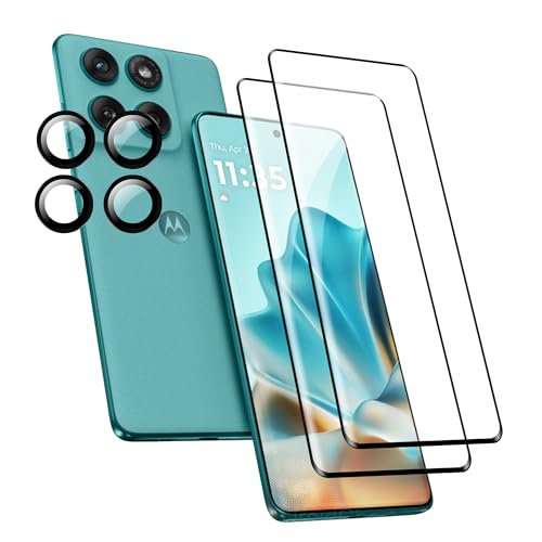 FDHYFGDY 2+4 Stück Schutzfolie für Motorola Edge 60/60 Fusion/60 Pro Panzerglas, Kameraschutz und Glasschutzfolie, 9H Härte, Anti-Bläschen HD Displayschutz FDHYFGDY 2+4 Stück Schutzfolie für Motorola Edge 60/60 Fusion/60 Pro Panzerglas, Kameraschutz und Glasschutzfolie, 9H Härte, Anti-Bläschen HD Displayschutz von FDHYFGDY
