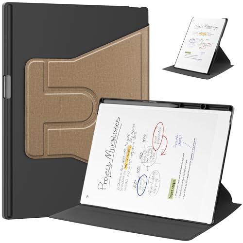 FDHYFGDY Schutzhülle für Remarkable Paper Pro Tablet 11.8" 2024 mit Standfunktion Hülle, Automatischer Sleep/Wake-Funktion und Stifthalter,Aprikose von FDHYFGDY