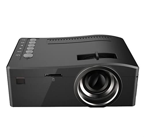 Tragbarer Videoprojektor, 1080p, kompatibel mit TV Stick/HDMI/VGA/USB/TV Box/Laptop/DVD (schwarz) von FDINUDIGUHTTYYYY